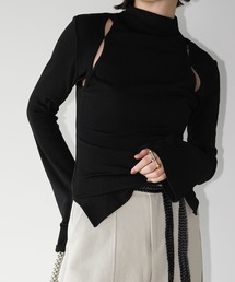 カットアウト リブトップス chw26s038