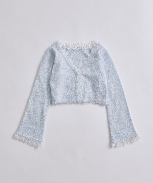 OLIVE des OLIVE(オリーブデオリーブ)の「spring color palette cardigan(カーディガン/ボレロ・レディース・イエロー/ピンク/オフホワイト/チャコールグレー/サックスブルー・FREE)」の20枚目の写真