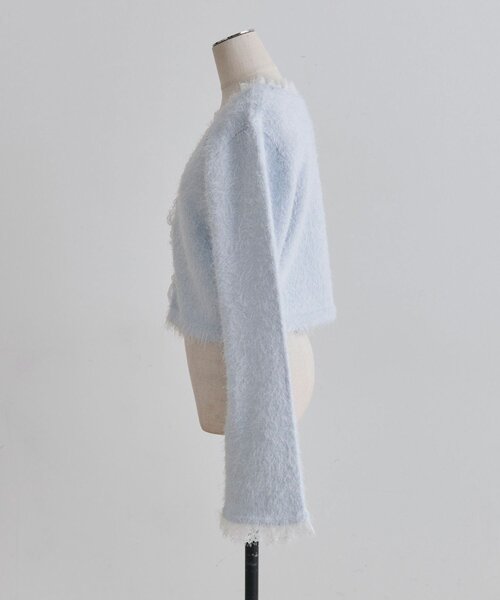 OLIVE des OLIVE(オリーブデオリーブ)の「spring color palette cardigan(カーディガン/ボレロ・レディース・イエロー/ピンク/オフホワイト/チャコールグレー/サックスブルー・FREE)」の18枚目の写真