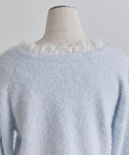 OLIVE des OLIVE(オリーブデオリーブ)の「spring color palette cardigan(カーディガン/ボレロ・レディース・イエロー/ピンク/オフホワイト/チャコールグレー/サックスブルー・FREE)」の15枚目の写真