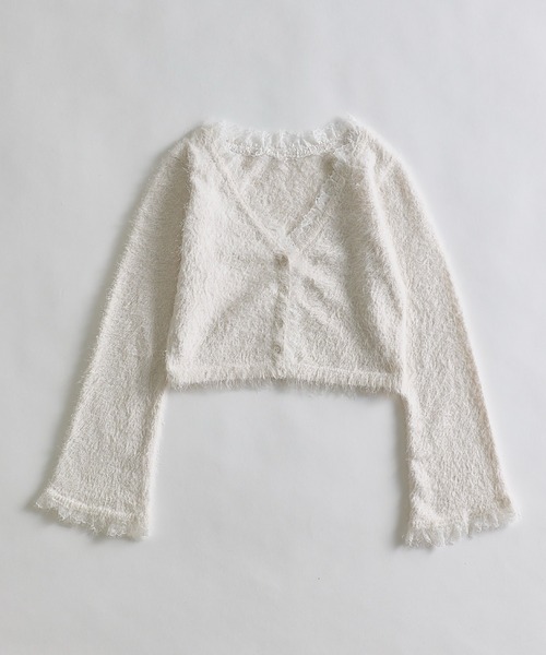 OLIVE des OLIVE(オリーブデオリーブ)の「spring color palette cardigan(カーディガン/ボレロ・レディース・イエロー/ピンク/オフホワイト/チャコールグレー/サックスブルー・FREE)」の2枚目の写真