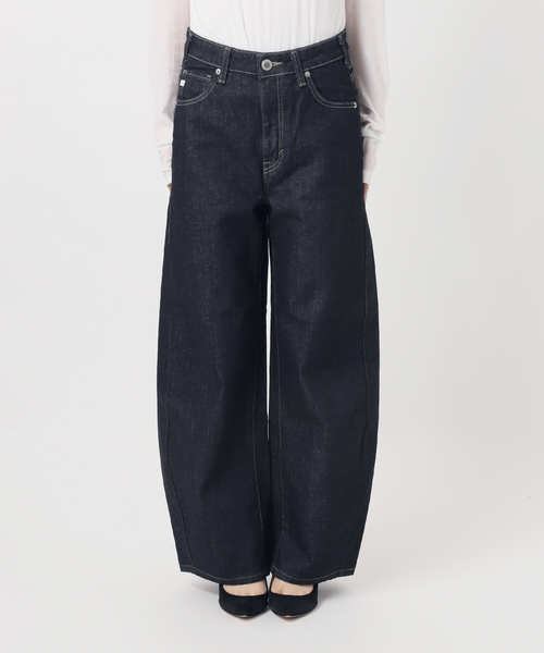 Spick & Span（スピックアンドスパン）の「《追加》SOMETHING / サムシング 別注 NEW HANA CURVE TAPERED*（デニムパンツ・レディース・サックスブルー/ネイビー・LARGE/MEDIUM/SMALL/X-SMALL）」の18枚目の写真