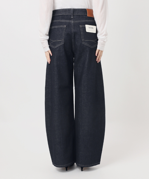 Spick & Span（スピックアンドスパン）の「《追加》SOMETHING / サムシング 別注 NEW HANA CURVE TAPERED*（デニムパンツ・レディース・サックスブルー/ネイビー・LARGE/MEDIUM/SMALL/X-SMALL）」の20枚目の写真
