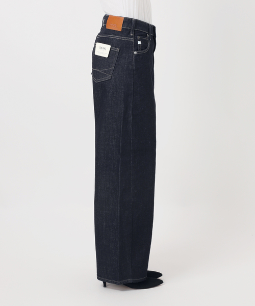 Spick & Span（スピックアンドスパン）の「《追加》SOMETHING / サムシング 別注 NEW HANA CURVE TAPERED*（デニムパンツ・レディース・サックスブルー/ネイビー・LARGE/MEDIUM/SMALL/X-SMALL）」の21枚目の写真