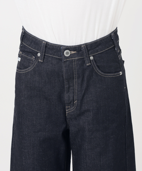 Spick & Span（スピックアンドスパン）の「《追加》SOMETHING / サムシング 別注 NEW HANA CURVE TAPERED*（デニムパンツ・レディース・サックスブルー/ネイビー・LARGE/MEDIUM/SMALL/X-SMALL）」の22枚目の写真
