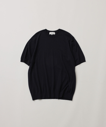 【FOLL / フォル】cotton cashmere knit tee(mix)