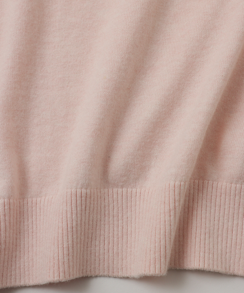 UNFOLLOW（アンフォロー）の「【FOLL / フォル】cotton cashmere knit tee(mix)（Tシャツ/カットソー・メンズ・ピンク/ネイビー/アイボリー・3/2）」の6枚目の写真