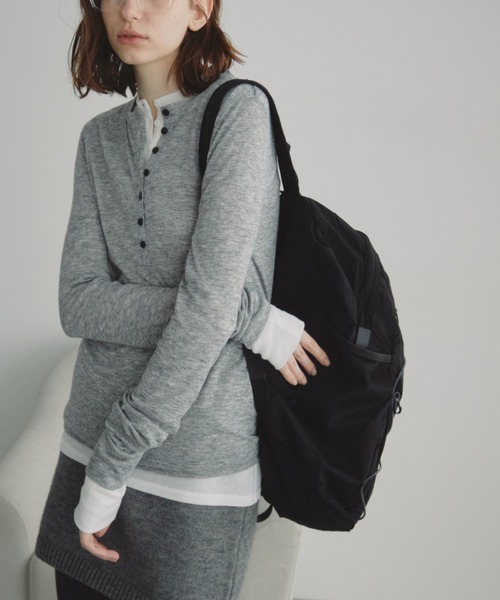 Auntie Rosa Holiday（アンティローザホリデー）の「リップストップバックパック（バックパック/リュック・レディース・ブラック/アイボリー/パープル・FREE）」の20枚目の写真