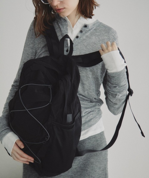 Auntie Rosa Holiday（アンティローザホリデー）の「リップストップバックパック（バックパック/リュック・レディース・ブラック/アイボリー/パープル・FREE）」の16枚目の写真