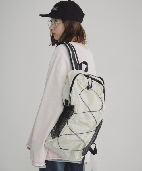 Auntie Rosa Holiday（アンティローザホリデー）の「リップストップバックパック（バックパック/リュック・レディース・ブラック/アイボリー/パープル・FREE）」の14枚目の写真