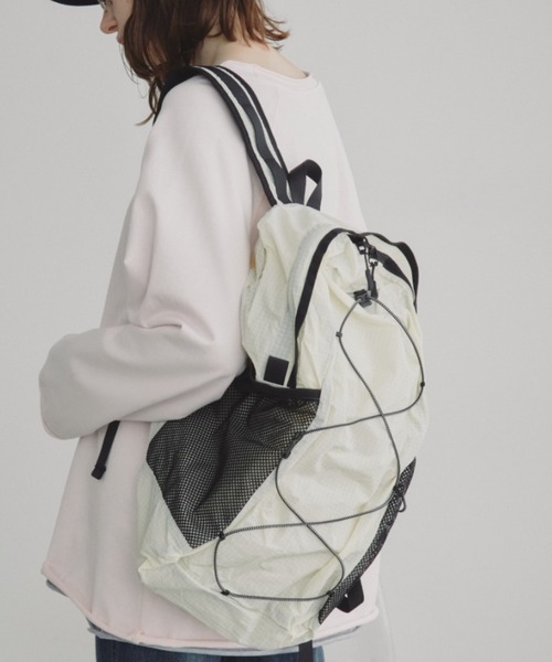 Auntie Rosa Holiday（アンティローザホリデー）の「リップストップバックパック（バックパック/リュック・レディース・ブラック/アイボリー/パープル・FREE）」の16枚目の写真