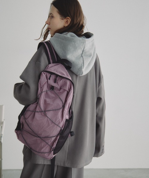 Auntie Rosa Holiday（アンティローザホリデー）の「リップストップバックパック（バックパック/リュック・レディース・ブラック/アイボリー/パープル・FREE）」の4枚目の写真