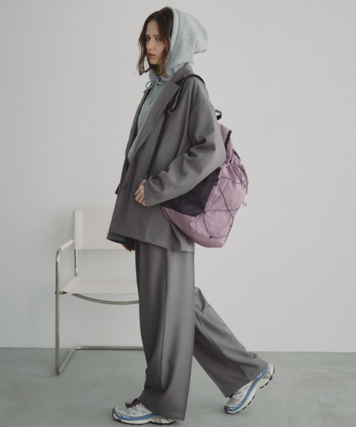 Auntie Rosa Holiday（アンティローザホリデー）の「リップストップバックパック（バックパック/リュック・レディース・ブラック/アイボリー/パープル・FREE）」の11枚目の写真