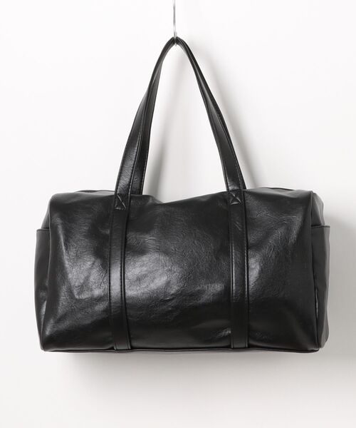 unnu（ユヌ）の「フロントポケット ボストントート（ボストンバッグ・レディース・ダークブラウン/ブラック・F）」の14枚目の写真