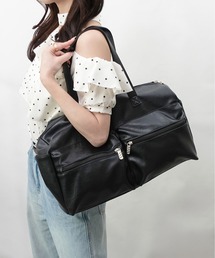 unnu | フロントポケット ボストントート(ボストンバッグ)