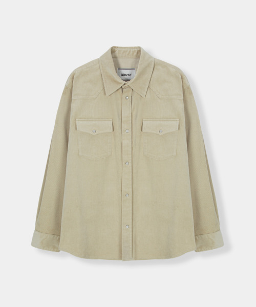 KINETO(キネト)の「Woman Western Corduroy Shirt_Cream(シャツ/ブラウス・レディース・その他・MEDIUM/LARGE)」の3枚目の写真