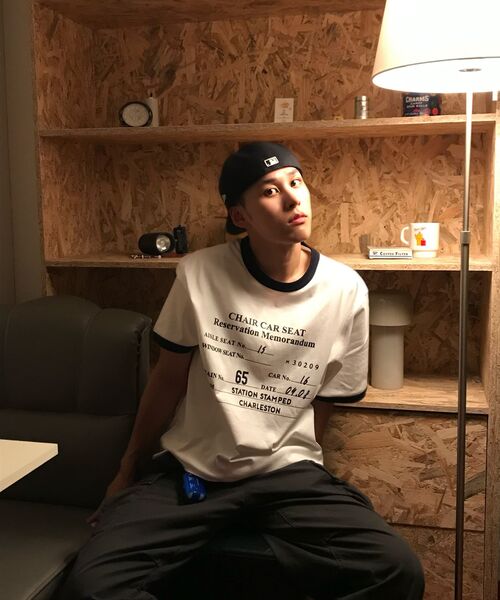 MUDSALT(マッドソルト)の「CHARLESTON リンガーTシャツ ホワイト(ネイビー)(Tシャツ/カットソー・レディース・その他・1/2/3)」の12枚目の写真