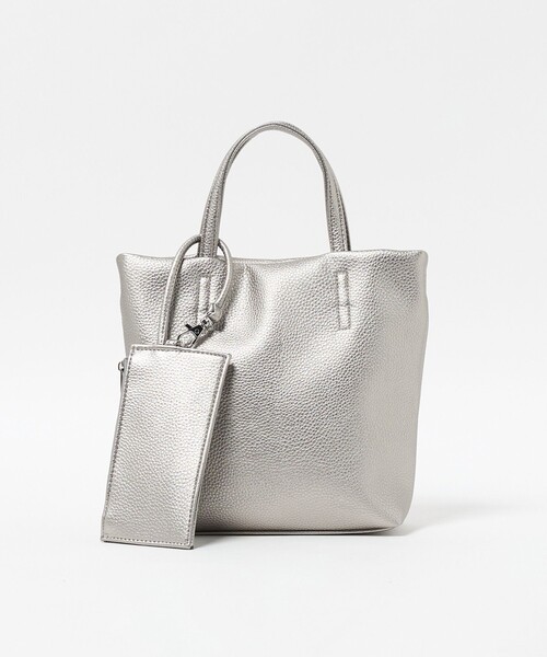 A DAY IN THE LIFE UNITED ARROWS(アデイインザライフユナイテッドアローズ)の「レザーライク 2WAY ミニトート<A DAY IN THE LIFE>(トートバッグ・レディース・その他4/ブラック/ベージュ・FREE)」の3枚目の写真
