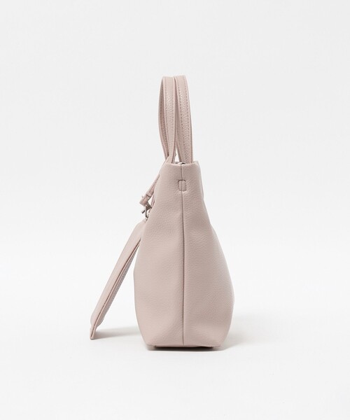 A DAY IN THE LIFE UNITED ARROWS(アデイインザライフユナイテッドアローズ)の「レザーライク 2WAY ミニトート<A DAY IN THE LIFE>(トートバッグ・レディース・その他4/ブラック/ベージュ・FREE)」の6枚目の写真