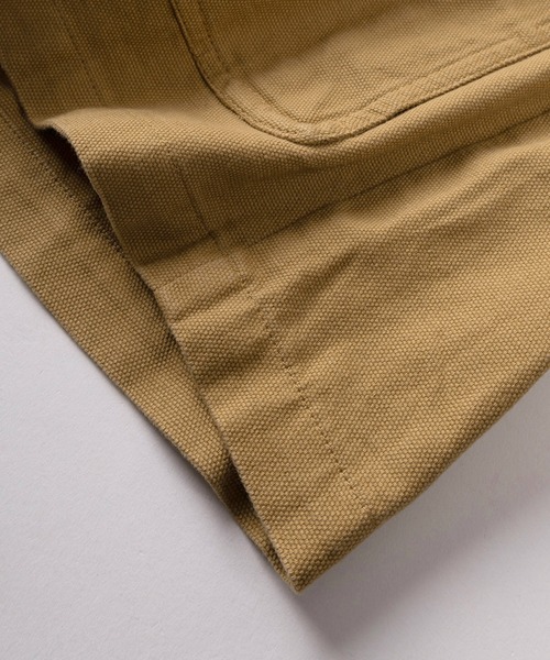 make a ray!（メイク ア レイ！）の「【71】襟コーデュロイ デニム ツイル ハンティングジャケット カバーオール（ブルゾン・メンズ・ベージュ/オフホワイト/カーキ/ブルー・XL/L/M）」の9枚目の写真