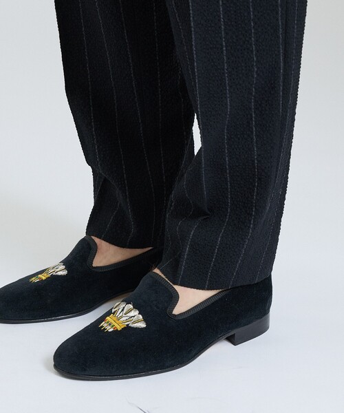 DESIGNWORKS（デザインワークス）の「【26S/S】ウールストレッチサッカーピンタックパンツ / セットアップ対応 / ストレッチ / 防シワ（スラックス・メンズ・ブラック/ネイビー・52/50/48/46/44）」の10枚目の写真