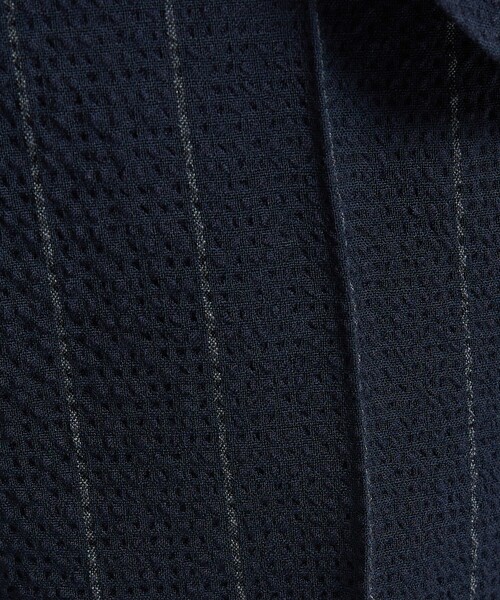 DESIGNWORKS（デザインワークス）の「【26S/S】ウールストレッチサッカーピンタックパンツ / セットアップ対応 / ストレッチ / 防シワ（スラックス・メンズ・ブラック/ネイビー・52/50/48/46/44）」の15枚目の写真