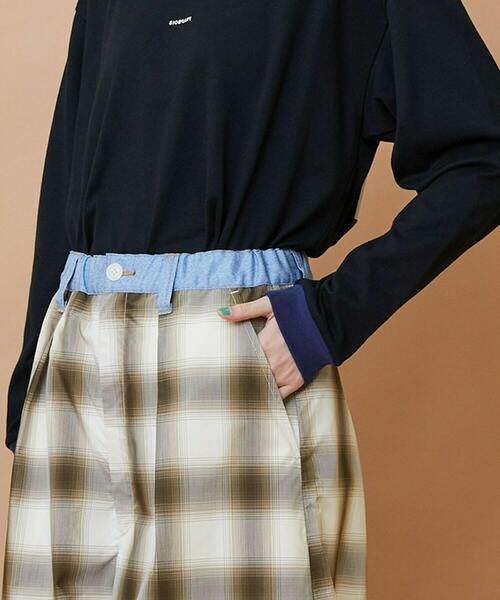 FRAPBOIS（フラボア）の「オンブレー パンツ（その他パンツ・レディース・グリーン/ベージュ・1/2）」の5枚目の写真