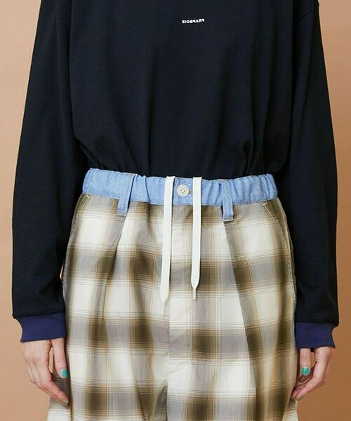 FRAPBOIS（フラボア）の「オンブレー パンツ（その他パンツ・レディース・グリーン/ベージュ・1/2）」の7枚目の写真