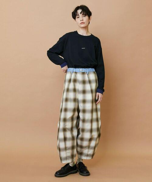 FRAPBOIS（フラボア）の「オンブレー パンツ（その他パンツ・レディース・グリーン/ベージュ・1/2）」の8枚目の写真