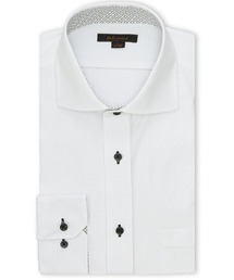 m.f.editorial（エムエフエディトリアル）の「ストレッチ 吸水速乾 ノンアイロン ニット NEWスタンダードフィット カッタウェイ 長袖 ビジネス ドレス ワイシャツ メンズ（ビジネスシャツ）」