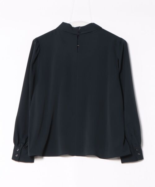 m.f.editorial(エムエフエディトリアル)の「【UVカット イージーケア】m.f.エディトリアル レディース リボンタイ 長袖 プルオーバー ブラウス(シャツ/ブラウス・レディース・ネイビー/アイボリー/サックスブルー・MEDIUM/LARGE)」の17枚目の写真