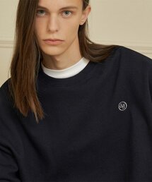 DEHEVE（デヘヴェ）の「サークルロゴ刺繍スウェット [ネイビー]（スウェット）」