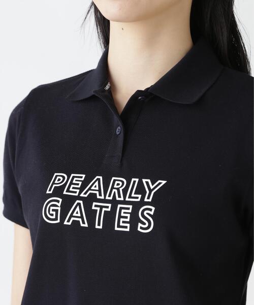 PEARLY GATES(パーリーゲイツ)の「【PEARLY GATES】PG is PG 表カノコ半袖ポロシャツ(ポロシャツ・レディース・ネイビー/グリーン系その他4/ホワイト・SMALL/LARGE/MEDIUM)」の15枚目の写真