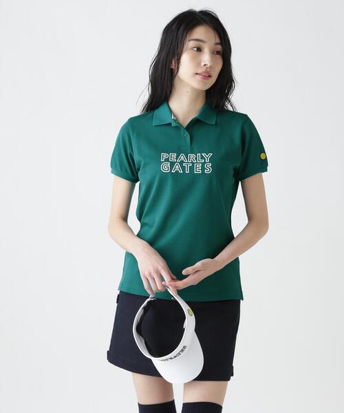 PEARLY GATES(パーリーゲイツ)の「【PEARLY GATES】PG is PG 表カノコ半袖ポロシャツ(ポロシャツ・レディース・ネイビー/グリーン系その他4/ホワイト・SMALL/LARGE/MEDIUM)」の22枚目の写真