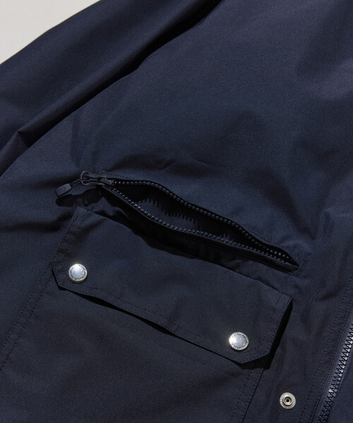 +phenix(プラスフェニックス)の「+phenix/プラスフェニックス 別注 GORE-TEX WINDSTOPPER SAFARI JACKET/ゴアテックス ウインドストッパー サファリジャケット/マウンテンパーカー(ブルゾン・メンズ・グレー/ネイビー/ブラック・MEDIUM/SMALL/LARGE)」の15枚目の写真