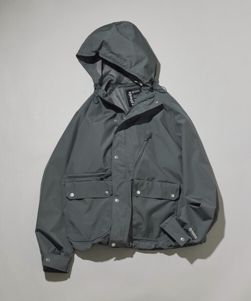 +phenix(プラスフェニックス)の「+phenix/プラスフェニックス 別注 GORE-TEX WINDSTOPPER SAFARI JACKET/ゴアテックス ウインドストッパー サファリジャケット/マウンテンパーカー(ブルゾン・メンズ・グレー/ネイビー/ブラック・MEDIUM/SMALL/LARGE)」の22枚目の写真