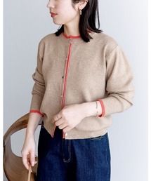 reca | レイヤード風配色ニットカーディガン(カーディガン/ボレロ)