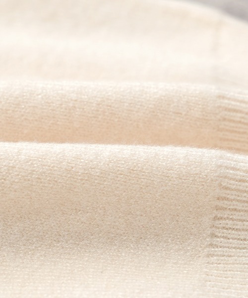 reca（レカ）の「レイヤード風配色ニットカーディガン（カーディガン/ボレロ・レディース・ベージュ/オフホワイト/グレー・FREE）」の21枚目の写真