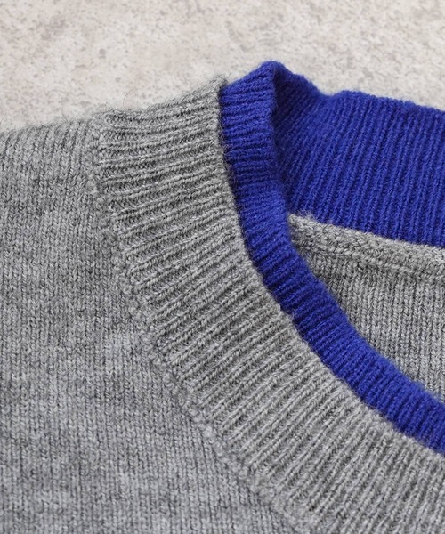 reca（レカ）の「レイヤード風配色ニットカーディガン（カーディガン/ボレロ・レディース・ベージュ/オフホワイト/グレー・FREE）」の20枚目の写真