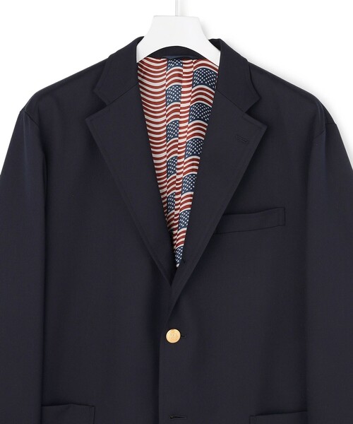 J.PRESS YORK STREET(ジェイプレスヨークストリート)の「【UNISEX】シングルブレザー / 3B / 金釦 / 背抜き(テーラードジャケット・メンズ・ネイビー系・LARGE/SMALL)」の3枚目の写真