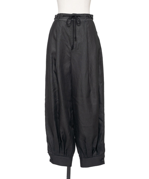 muller of yoshiokubo(ミュラーオブヨシオクボ)の「muller of yoshiokubo ミュラーオブヨシオクボ / TUCK STITCHED PANTS ステッチリネンタックパンツ / MLS26413(その他パンツ・レディース・ベージュ/ブラック・38/36)」の14枚目の写真