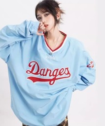 ベースボールスタイル オーバーサイズTシャツ