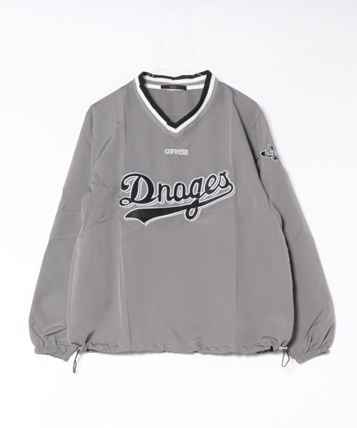 Ritzy(リッツィー)の「ベースボールスタイル オーバーサイズTシャツ(Tシャツ/カットソー・レディース・ブルー/グレー/イエロー・L/M)」の9枚目の写真
