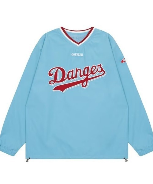Ritzy(リッツィー)の「ベースボールスタイル オーバーサイズTシャツ(Tシャツ/カットソー・レディース・ブルー/グレー/イエロー・L/M)」の8枚目の写真