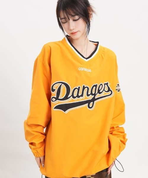 Ritzy(リッツィー)の「ベースボールスタイル オーバーサイズTシャツ(Tシャツ/カットソー・レディース・ブルー/グレー/イエロー・L/M)」の19枚目の写真