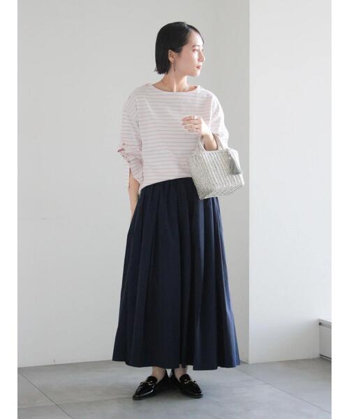 Te chichi(テチチ)の「ショルダー釦ボーダーカットソー《2026 spring catalog item》(Tシャツ/カットソー・レディース・ネイビー/ミント/ピンク/ブルー・F)」の13枚目の写真