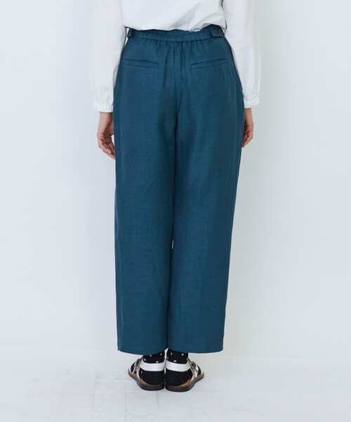 LOISIR(ロワズィール)の「リネンツイルアジャスター付きテーパードパンツ(その他パンツ・レディース・グリーン/ベージュ・36/38/40)」の18枚目の写真