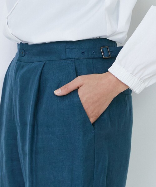 LOISIR(ロワズィール)の「リネンツイルアジャスター付きテーパードパンツ(その他パンツ・レディース・グリーン/ベージュ・36/38/40)」の21枚目の写真