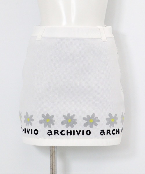 archivio(アルチビオ)の「<LADIES>マーガレットラインスカート(スカート・レディース・ネイビー/イエロー/ホワイト/グリーン・M/S)」の2枚目の写真