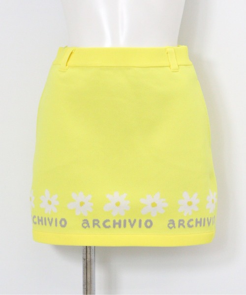 archivio(アルチビオ)の「<LADIES>マーガレットラインスカート(スカート・レディース・ネイビー/イエロー/ホワイト/グリーン・M/S)」の6枚目の写真